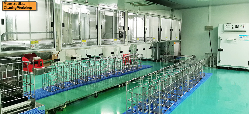 Mono officina di pulizia del vetro dell'affissione a cristalli liquidi