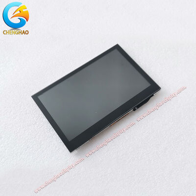 4.3-inch Wide-viewing-angle IPS Touchscreen Display 800×480 Resolution I²C Touch Customizable Brightness