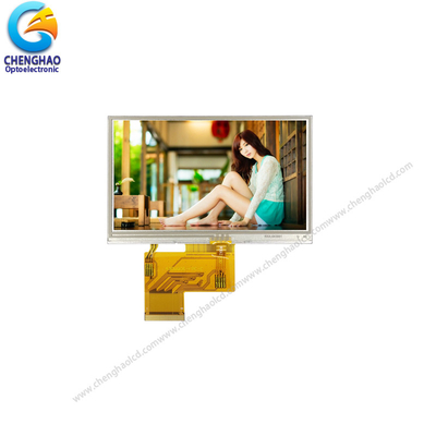 Modulo di visualizzazione touchscreen resistivo 480x272 4.3 pollici con interfaccia RGB