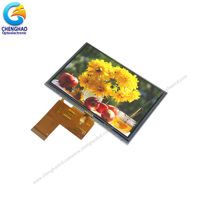 Di risoluzione a 5 pollici 40 touch screen LCD 800*480 di Pin Lcd Screen piccolo