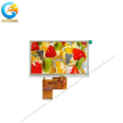 Liquido Crystal Display Module di WQVGA TFT a 5 pollici con il touch screen