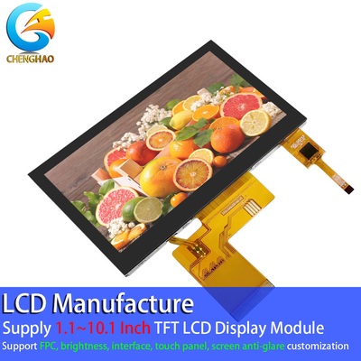 Pin a 4,3 pollici 800*480 di angolo di visione del monitor LCD libero FPC 40 del touch screen