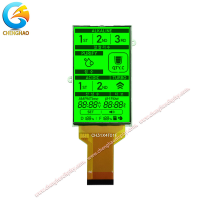 50 metodo diagonale dell'azionamento di dovere 1/3 LCD monocromatici del pannello FPC 1/4 dei perni con la lampadina verde