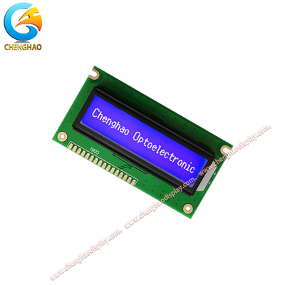 16x2 modulo LCD personalizzato 1602 caratteri serie blu retroilluminazione