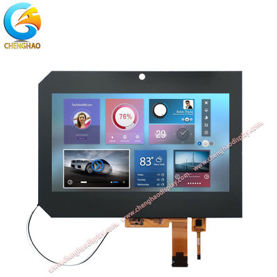 Modulo di visualizzazione LCD a colori da 8 pollici con copertura in vetro touch personalizzata