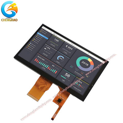 Modulo LCD da 7 pollici con risoluzione 1024x600 con supporto touch panel e interfaccia display RGB
