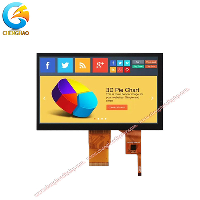Modulo di visualizzazione LCD IPS TFT da 7 pollici 1024x600 I2C Touch Interface 500 Cd/m2 retroilluminazione