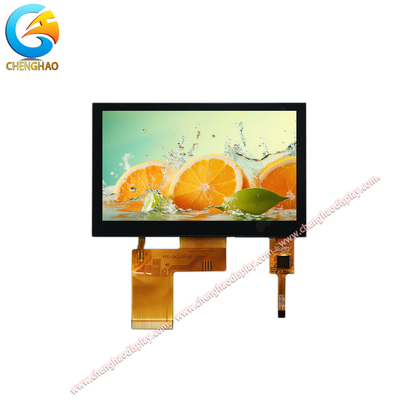 Alta luminosità 4,3 pollici schermo LCD touch 16M Display a colori modalità IPS /trasmissivo/ Normalmente nero