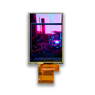 SPI 3,5 pollici RTP 280cd/m2 Display LCD resistivo 16 18 bit