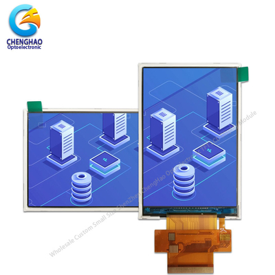 Display TFT industriale senza alogeni 3,5 pollici 18 bit CTP FPC